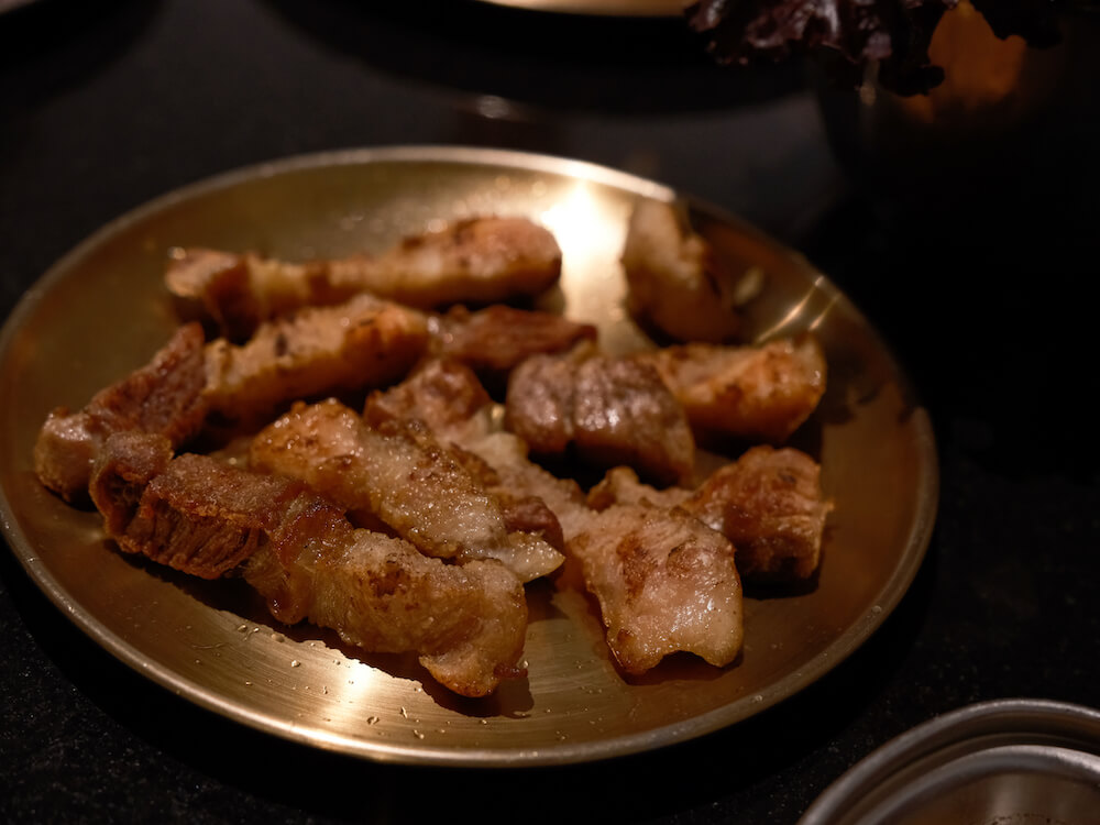 台中韓式燒肉 燒肉滋滋ZiZi 豬五花烤好囉