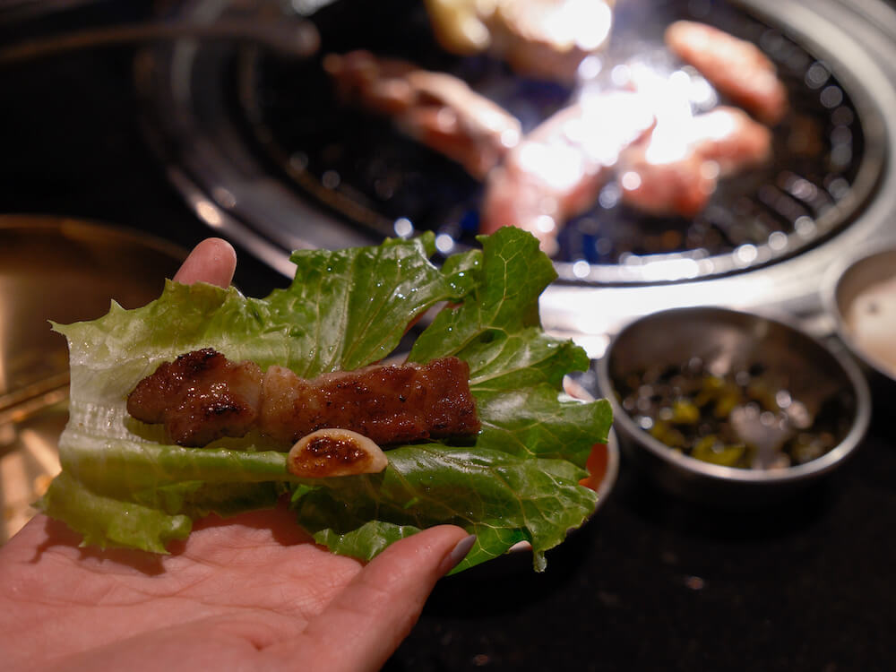 台中韓式燒肉 燒肉滋滋ZiZi 豬五花生菜包肉